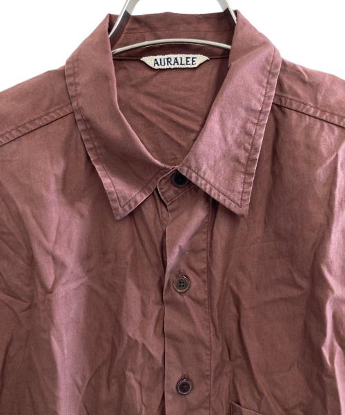 AURALEE（オーラリー）AURALEE (オーラリー) WASHED FINX TWILL BIG SHIRTS ブラウン サイズ:4の古着・服飾アイテム