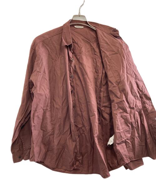AURALEE（オーラリー）AURALEE (オーラリー) WASHED FINX TWILL BIG SHIRTS ブラウン サイズ:4の古着・服飾アイテム