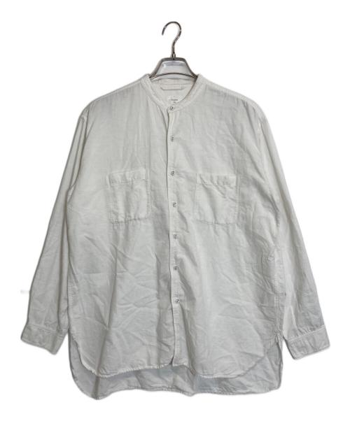 maison de soil（メゾンドソイル）maison de soil (メゾンドソイル) バンドカラーシャツ ホワイト サイズ:3の古着・服飾アイテム