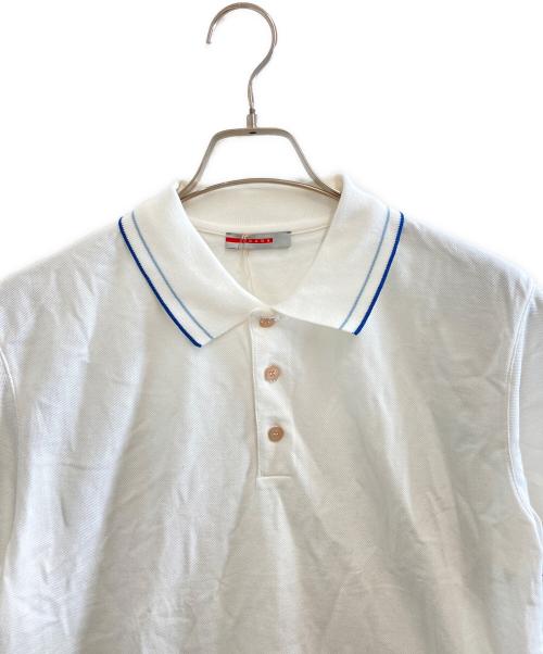 PRADA SPORTS（プラダスポーツ）PRADA SPORTS (プラダスポーツ) ポロシャツ ホワイト サイズ:Lの古着・服飾アイテム