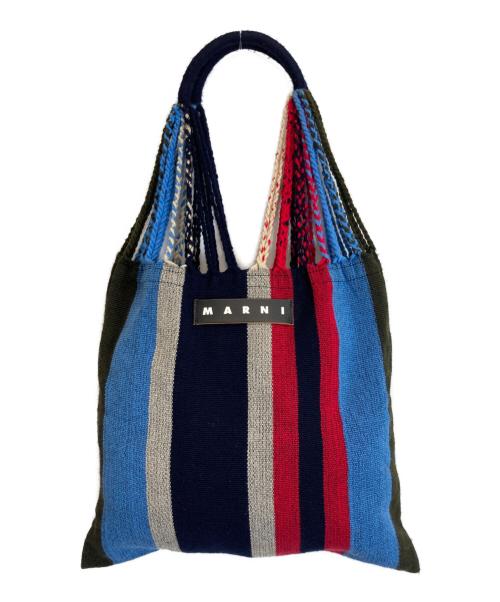MARNI（マルニ）MARNI (マルニ) マーケットハンモックバッグ ネイビーの古着・服飾アイテム