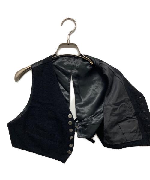 Jean Paul GAULTIER（ジャンポールゴルチェ）Jean Paul GAULTIER (ジャンポールゴルチェ) ジレ ブラック サイズ:40の古着・服飾アイテム
