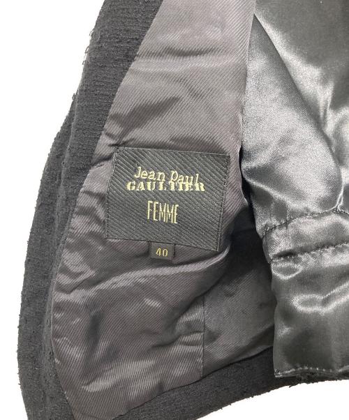 Jean Paul GAULTIER（ジャンポールゴルチェ）Jean Paul GAULTIER (ジャンポールゴルチェ) ジレ ブラック サイズ:40の古着・服飾アイテム