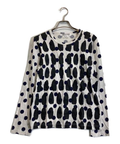 COMME des GARCONS COMME des GARCONS（コムデギャルソン コムデギャルソン）COMME des GARCONS COMME des GARCONS (コムデギャルソン コムデギャルソン) カットソー ホワイト サイズ:Mの古着・服飾アイテム