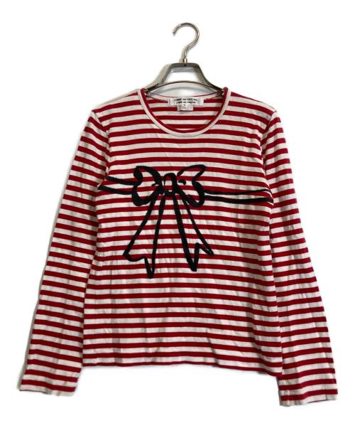 COMME des GARCONS COMME des GARCONS（コムデギャルソン コムデギャルソン）COMME des GARCONS COMME des GARCONS (コムデギャルソン コムデギャルソン) カットソー レッド サイズ:Sの古着・服飾アイテム