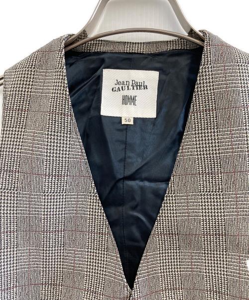 Jean Paul Gaultier homme（ジャンポールゴルチェオム）Jean Paul GAULTIER HOMME (ジャンポールゴルチェオム) ジレ グレー サイズ:50の古着・服飾アイテム