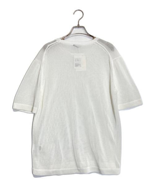 SLOANE（スローン）SLOANE (スローン) シアー ショートスリーブニット ホワイト サイズ:4 未使用品の古着・服飾アイテム