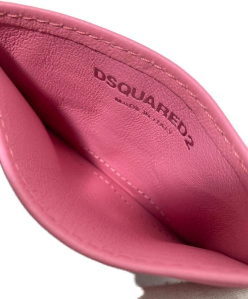 DSQUARED2（ディースクエアード）DSQUARED2 (ディースクエアード) カードケース ピンクの古着・服飾アイテム
