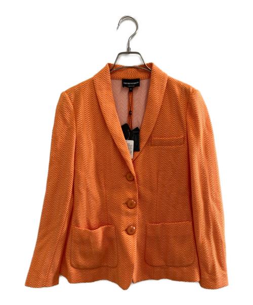 EMPORIO ARMANI（エンポリオ アルマーニ）EMPORIO ARMANI (エンポリオ アルマーニ) テーラードジャケット オレンジ サイズ:38 未使用品の古着・服飾アイテム