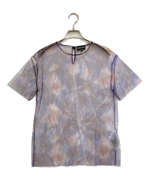 GIORGIO ARMANI（ジョルジョアルマーニ）GIORGIO ARMANI (ジョルジョアルマーニ) カットソー ネイビー サイズ:38の古着・服飾アイテム