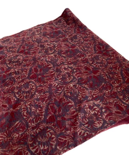 LORO PIANA（ロロピアーナ）LORO PIANA (ロロピアーナ) ペイズリー柄カシミヤストール ワインレッド 未使用品の古着・服飾アイテム