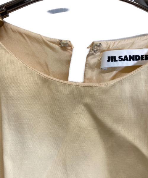 JIL SANDER（ジルサンダー）JIL SANDER (ジルサンダー) ノースリーブワンピース イエロー サイズ:36の古着・服飾アイテム