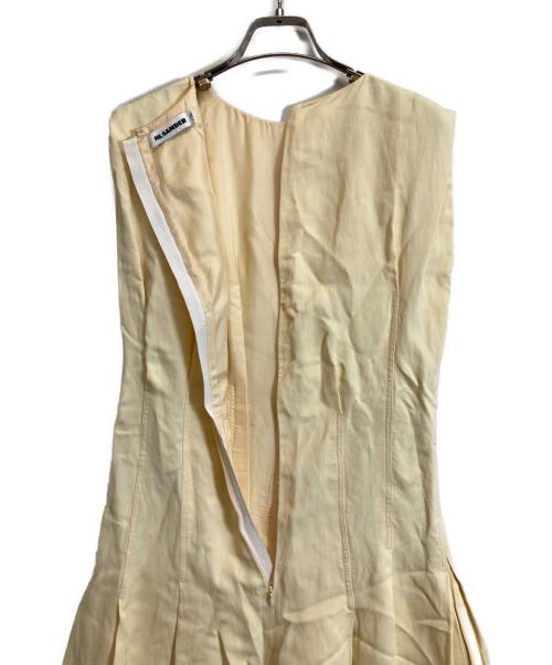 JIL SANDER（ジルサンダー）JIL SANDER (ジルサンダー) ノースリーブワンピース イエロー サイズ:36の古着・服飾アイテム