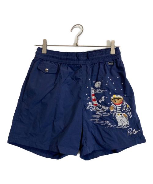 POLO RALPH LAUREN（ポロ・ラルフローレン）POLO RALPH LAUREN (ポロ・ラルフローレン) ポロベアハーフパンツ ネイビー サイズ:Sの古着・服飾アイテム