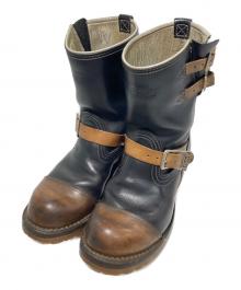 WESCO（ウェスコ）の古着「カスタムボス  ツートーン  ダブルストラップエンジニアブーツ」｜ブラック