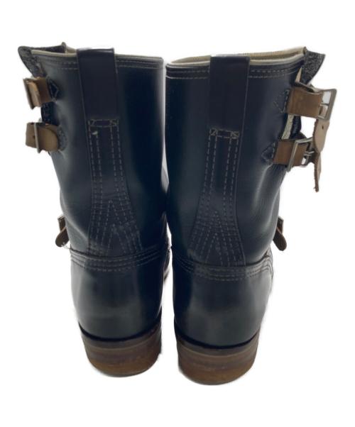 WESCO（ウェスコ）WESCO (ウェスコ) カスタムボス  ツートーン  ダブルストラップエンジニアブーツ ブラック サイズ:9の古着・服飾アイテム