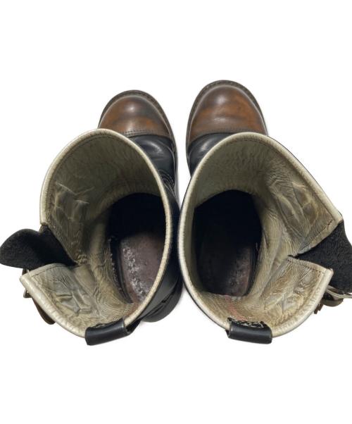 WESCO（ウェスコ）WESCO (ウェスコ) カスタムボス  ツートーン  ダブルストラップエンジニアブーツ ブラック サイズ:9の古着・服飾アイテム