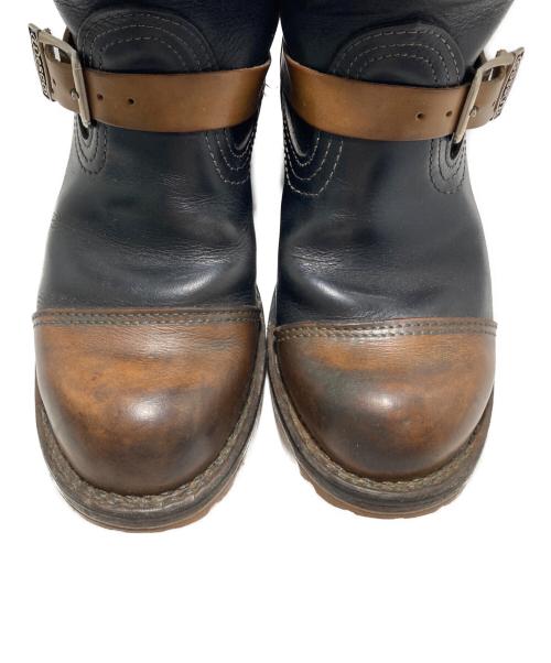 WESCO（ウェスコ）WESCO (ウェスコ) カスタムボス  ツートーン  ダブルストラップエンジニアブーツ ブラック サイズ:9の古着・服飾アイテム