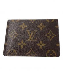 LOUIS VUITTON（ルイ ヴィトン）の古着「パスケースポルト2カルト・ヴェルティカル」｜ブラウン