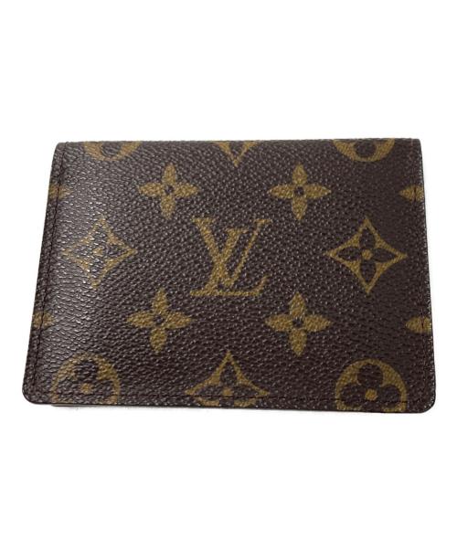 LOUIS VUITTON（ルイ ヴィトン）LOUIS VUITTON (ルイ ヴィトン) パスケースポルト2カルト・ヴェルティカル ブラウンの古着・服飾アイテム
