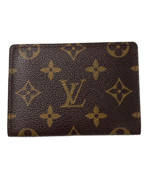 LOUIS VUITTON（ルイ ヴィトン）LOUIS VUITTON (ルイ ヴィトン) パスケースポルト2カルト・ヴェルティカル ブラウンの古着・服飾アイテム