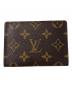 LOUIS VUITTON (ルイ ヴィトン) パスケースポルト2カルト・ヴェルティカル ブラウン：8000円