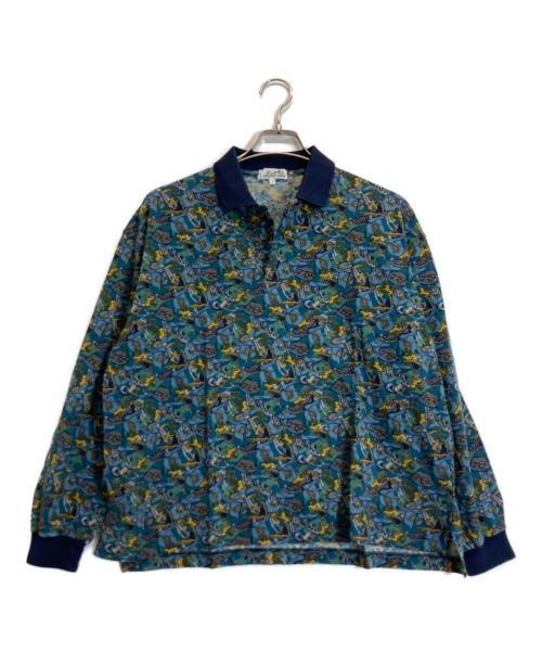 HERMES（エルメス）HERMES (エルメス) ポロシャツ ネイビー サイズ:Lの古着・服飾アイテム