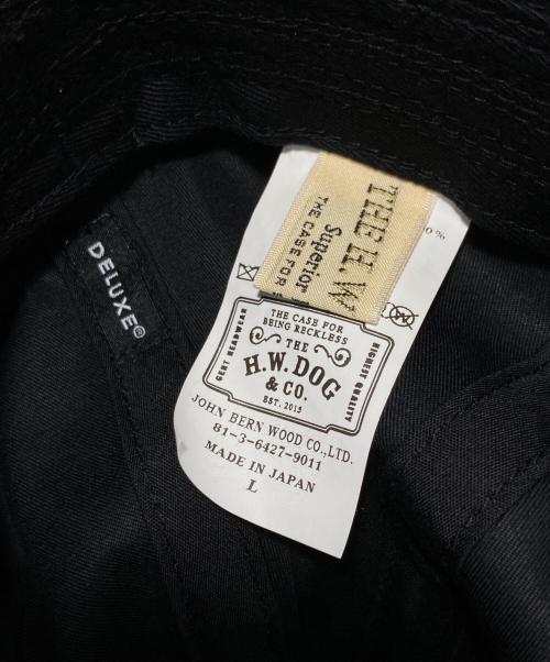 DELUXE（デラックス）DELUXE (デラックス) THE H.W.DOG&CO. (エイチダブリュードッグアンドコー) セーラーハット ブラックの古着・服飾アイテム
