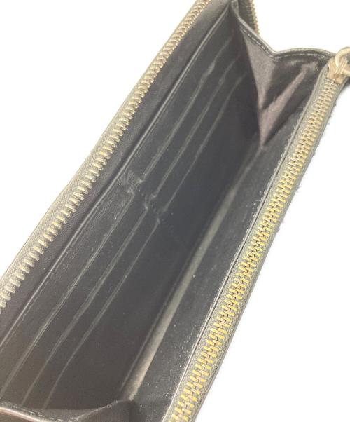 JIMMY CHOO（ジミーチュウ）JIMMY CHOO (ジミーチュウ) スタースタッズラウンドファスナー財布 ブラックの古着・服飾アイテム