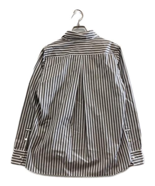 martinique（マルティニーク）martinique (マルティニーク) ストライプシャツ ブラウン サイズ:2 未使用品の古着・服飾アイテム