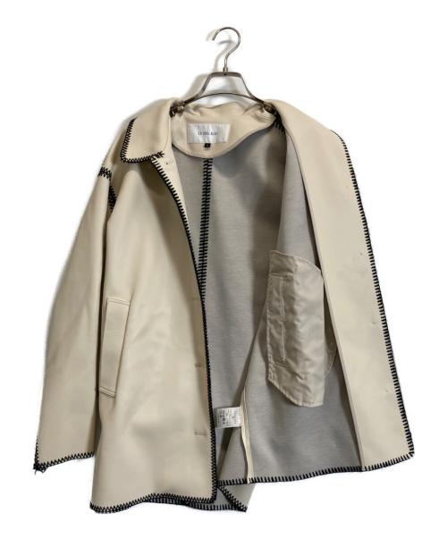 LE CIEL BLEU（ルシェルブルー）LE CIEL BLEU (ルシェルブルー) フェイクレザージャケット ベージュ サイズ:Sの古着・服飾アイテム