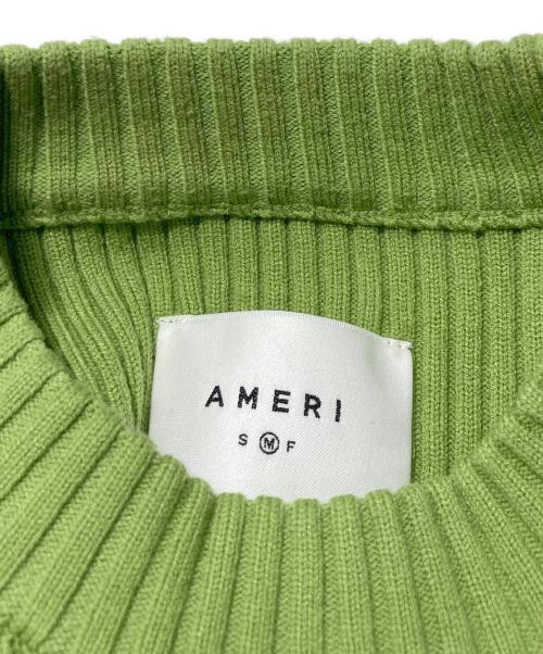 Ameri（アメリ）AMERI (アメリ) ニットワンピース グリーン サイズ:Mの古着・服飾アイテム