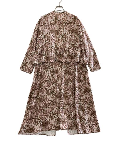 RIM.ARK（リムアーク）RIM.ARK (リムアーク) ペプラムロングガウン ブラウン サイズ:FREEの古着・服飾アイテム