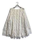 Ameriアメリ）の古着「FULL FRINGE OVER TOP」｜ベージュ