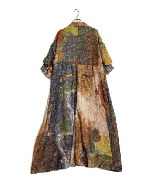 Ameri（アメリ）Ameri (アメリ) MEDI 2WAY RACHEL FLUFFY ART DRESS オレンジ サイズ:Mの古着・服飾アイテム