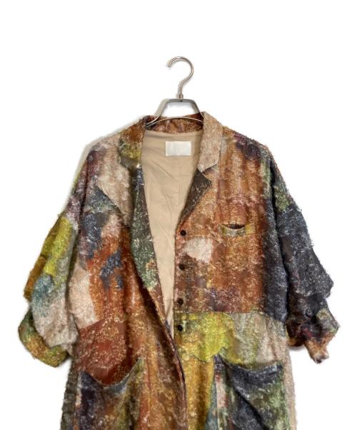 Ameri（アメリ）Ameri (アメリ) MEDI 2WAY RACHEL FLUFFY ART DRESS オレンジ サイズ:Mの古着・服飾アイテム
