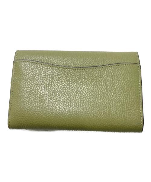 COACH（コーチ）COACH (コーチ) エッセンシャルミディアムフラップウォレット グリーンの古着・服飾アイテム