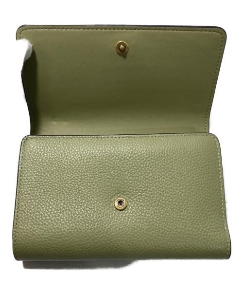 COACH（コーチ）COACH (コーチ) エッセンシャルミディアムフラップウォレット グリーンの古着・服飾アイテム