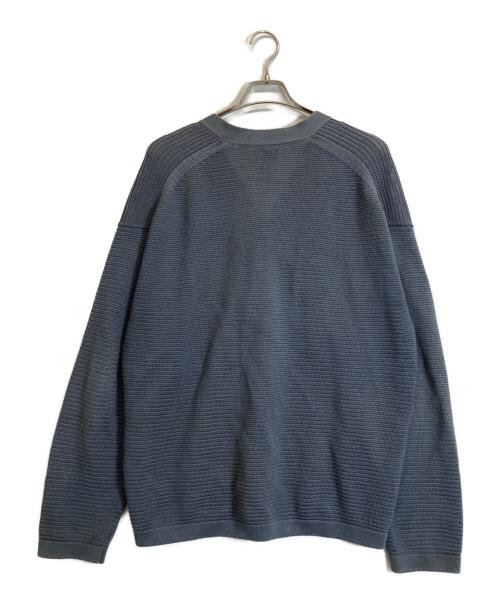 BATONER（バトナ―）BATONER (バトナ―) THE SUMMER KNIT CARDIGAN ネイビー サイズ:3の古着・服飾アイテム