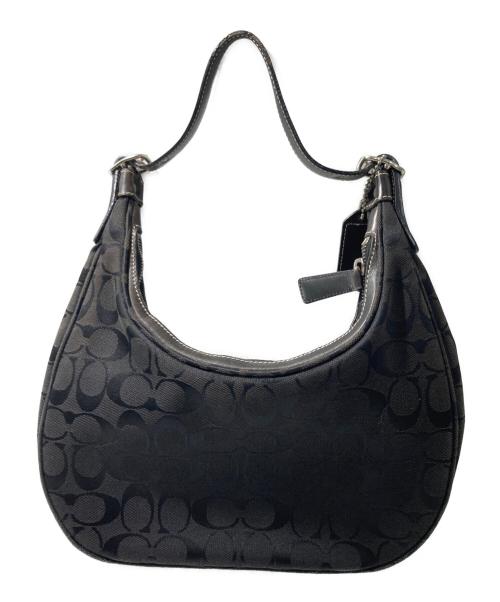 COACH（コーチ）COACH (コーチ) シグネチャーワンショルダーバッグ ブラックの古着・服飾アイテム