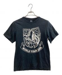 NUMBER (N)INE（ナンバーナイン）の古着「WORLD TOUR プリント ダメージ加工Tシャツ」｜ブラック