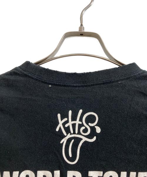 NUMBER (N)INE（ナンバーナイン）NUMBER (N)INE (ナンバーナイン) WORLD TOUR プリント ダメージ加工Tシャツ ブラック サイズ:2の古着・服飾アイテム