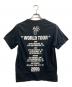 NUMBER (N)INE (ナンバーナイン) WORLD TOUR プリント ダメージ加工Tシャツ ブラック サイズ:2：15000円