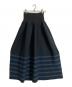 CFCL（シーエフシーエル）の古着「POTTERY SKIRT / ボーダー ニットスカート」｜ブラック
