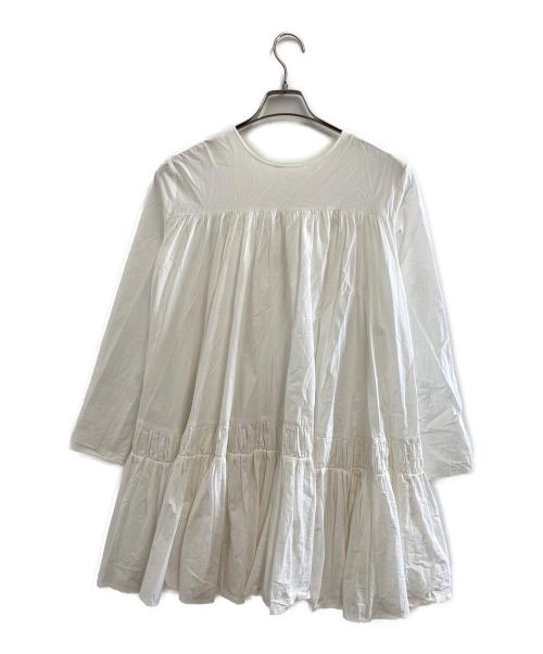 MARILYN MOON（マリリンムーン）MARILYN MOON (マリリンムーン) TIERED DRESS ホワイト サイズ:FREEの古着・服飾アイテム