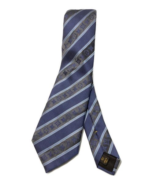 LOUIS VUITTON（ルイ ヴィトン）LOUIS VUITTON (ルイ ヴィトン) レジメンタルストライプネクタイ グレー サイズ:-の古着・服飾アイテム