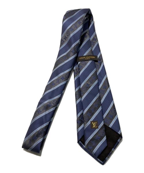 LOUIS VUITTON（ルイ ヴィトン）LOUIS VUITTON (ルイ ヴィトン) レジメンタルストライプネクタイ グレー サイズ:-の古着・服飾アイテム