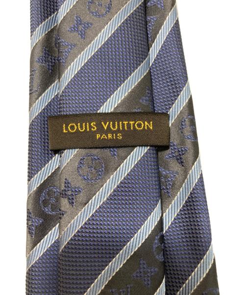 LOUIS VUITTON（ルイ ヴィトン）LOUIS VUITTON (ルイ ヴィトン) レジメンタルストライプネクタイ グレー サイズ:-の古着・服飾アイテム