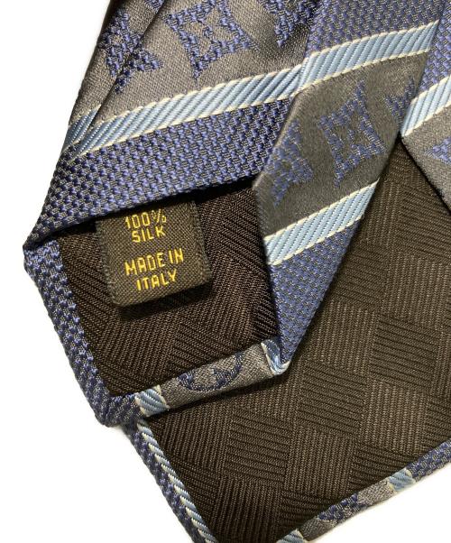 LOUIS VUITTON（ルイ ヴィトン）LOUIS VUITTON (ルイ ヴィトン) レジメンタルストライプネクタイ グレー サイズ:-の古着・服飾アイテム
