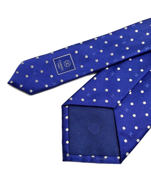CHANEL（シャネル）CHANEL (シャネル) ネクタイ ブルー サイズ:なしの古着・服飾アイテム